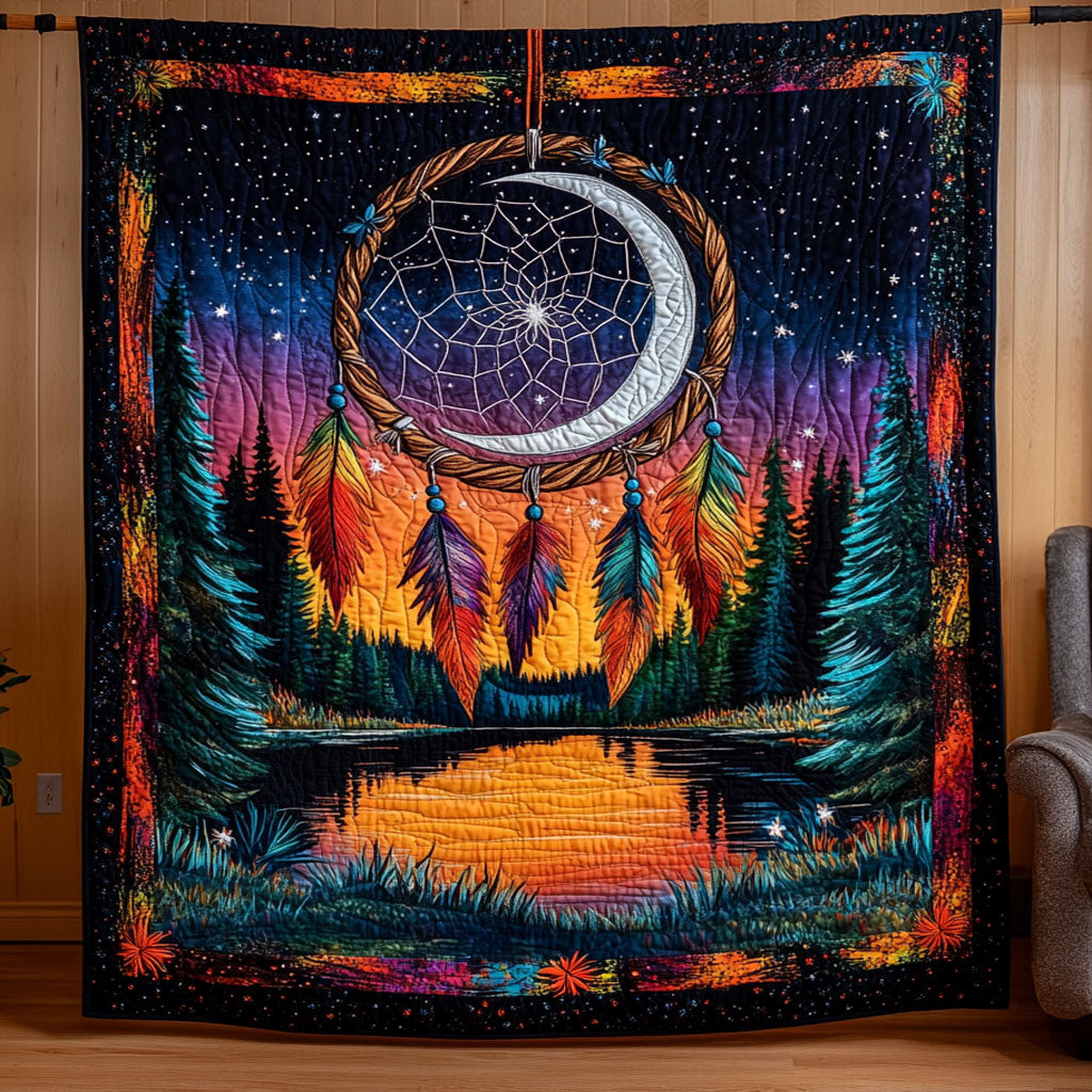 Crescent Dreamcatcher In Forest WY1706001CL Quilt