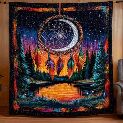 Crescent Dreamcatcher In Forest WY1706001CL Quilt