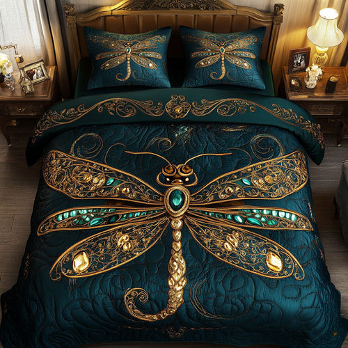 Royal Gold Dragonfly WY2502057CL Duvet Cover Set