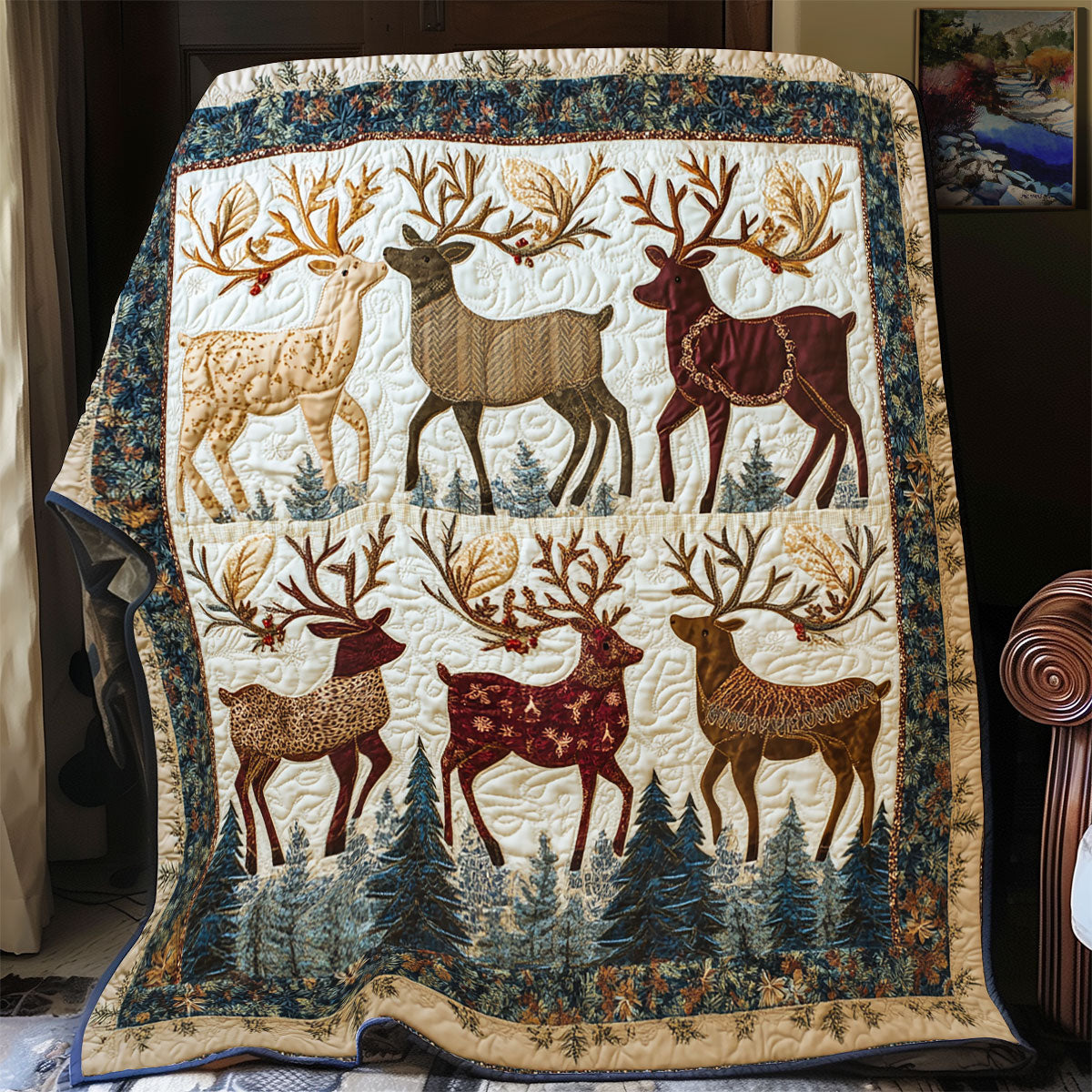 Wild Deer CQ1606023CL Quilt