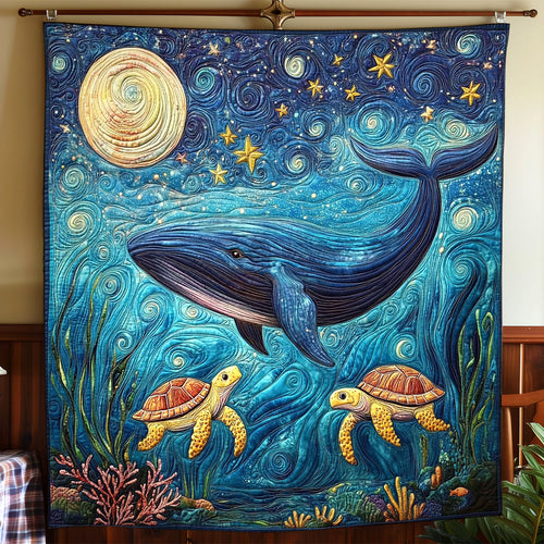 Whale and Turtle CW1401019CL Quilt