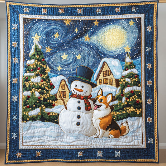 Frosty Star Snowman WN0511039CL Quilt
