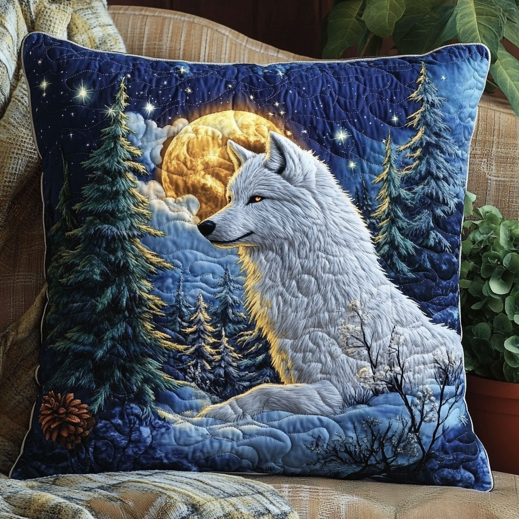 Midnight Wolf CW0807033CL Quilt Pillow Case