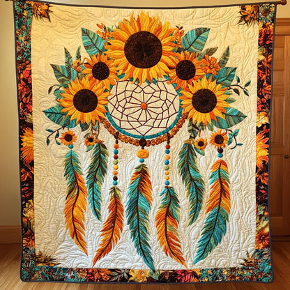 Native Sunflower Dreamcatcher WJ0502020CL Quilt