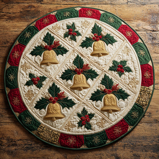 Golden Celebration CW0809049CL Quilted Round Mat