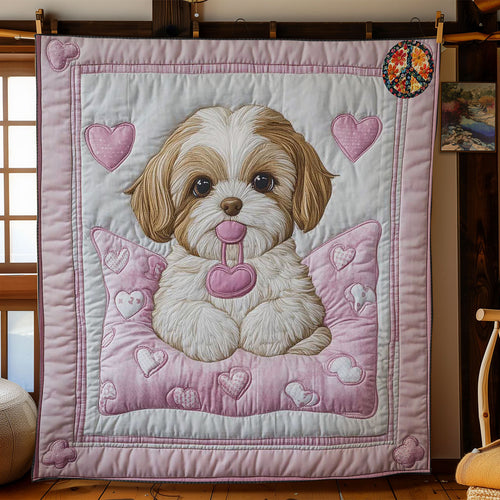 Heartfelt Shih Tzu WN1511049CL Quilt