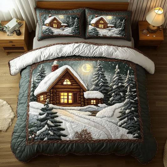 Hearth Glow Forest Cabin WN0110026CL Duvet Cover Set