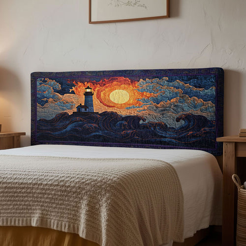 Lighthouse Ocean Calling WN1112161CL Quilted Headboard Slipcover
