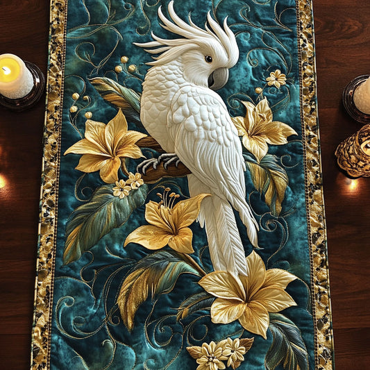 Feathers of Serenity CM0206047CL Quilted Table Runner