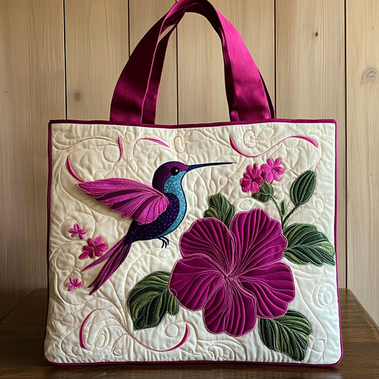 Humming Bloom CP2709050CL Quilted Tote Bag