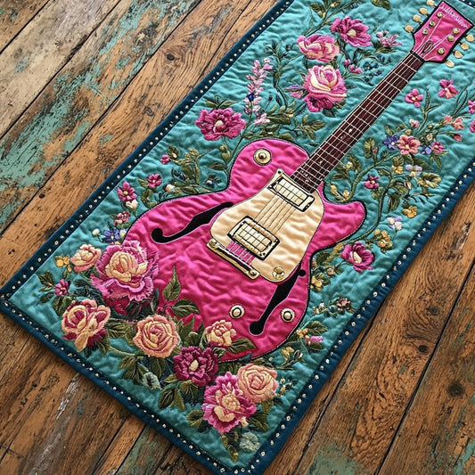Pink Rock WY2605032CL Quilted Table Runner