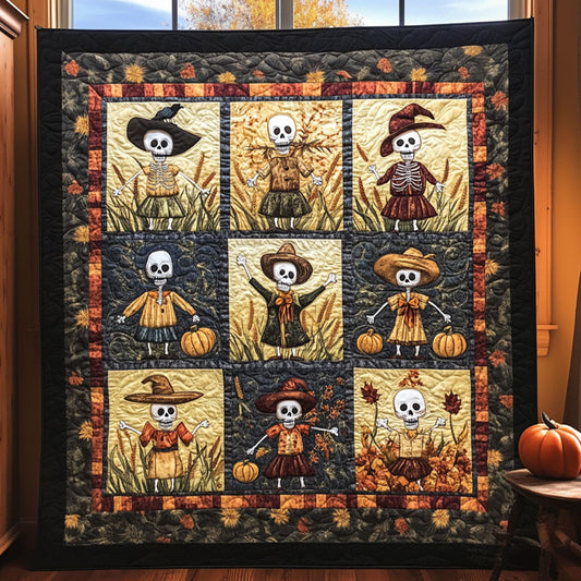 Country Skeleton Scarecrow WN2509012CL Quilt