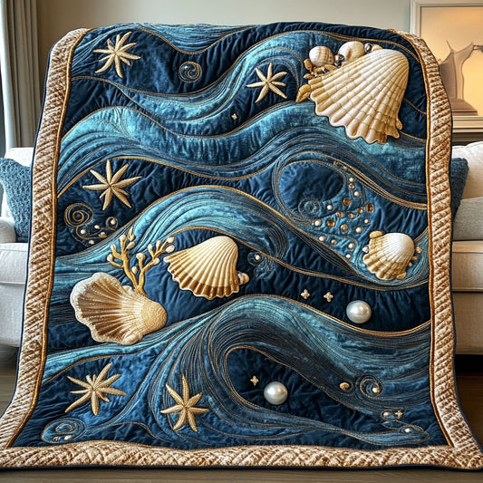 Lagoon Shells WN0808051CL Quilt