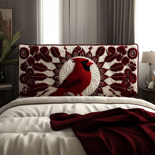 Velvet Crimson Cardinal KL2412003CL Quilted Headboard Slipcover