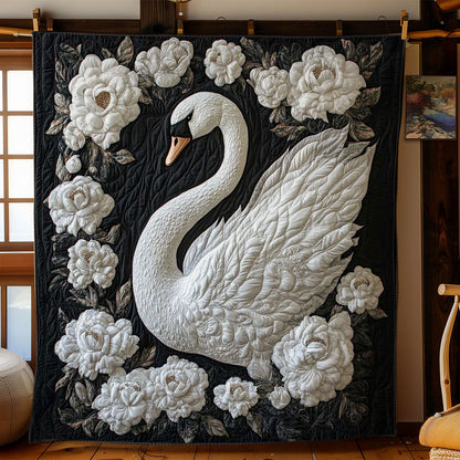 Snowy White Swan WN2203088CL Quilt