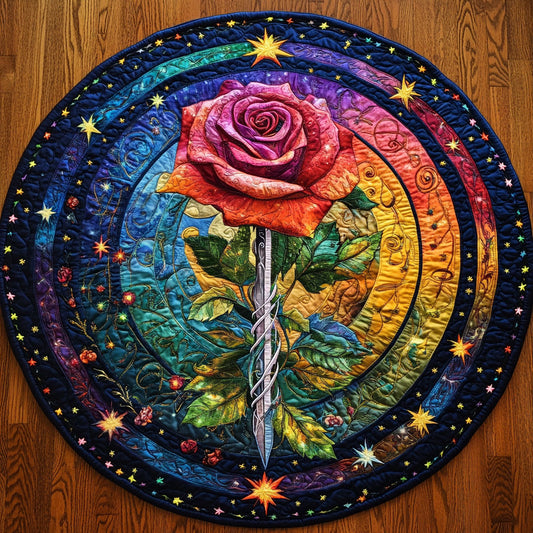Shadow Rose WN2708068CL Quilted Round Mat