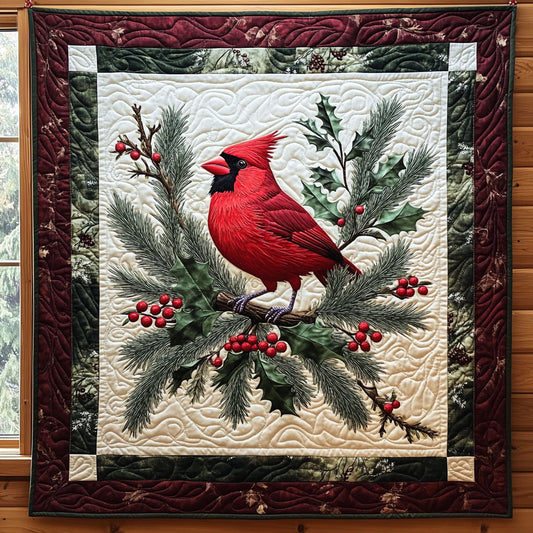 Cardinal Mistletoe XK2509004CL Quilt