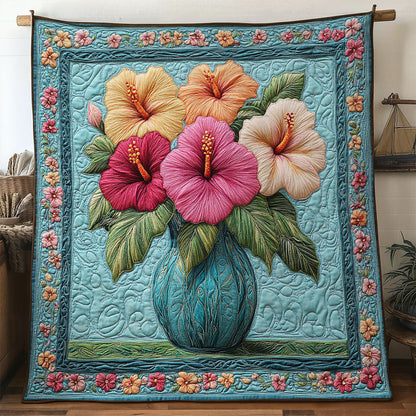 Golden Hibiscus Glow WN1906011CL Quilt