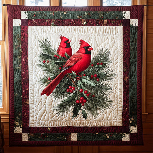 Cardinal Mistletoe XK2509003CL Quilt