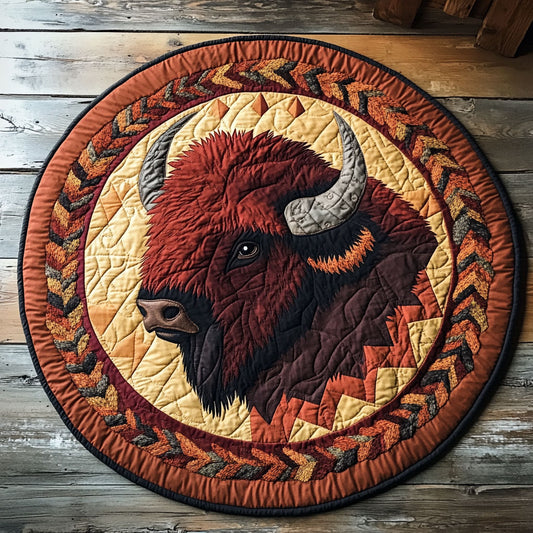 Bison Gaze CP1207034CL Quilted Round Mat