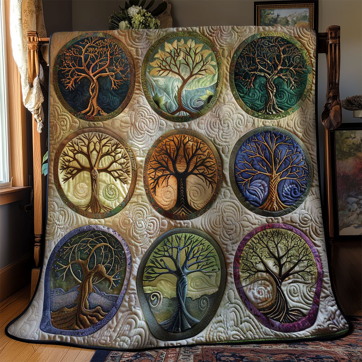 Seasons Tree Of Life WN0601026CL Quilt