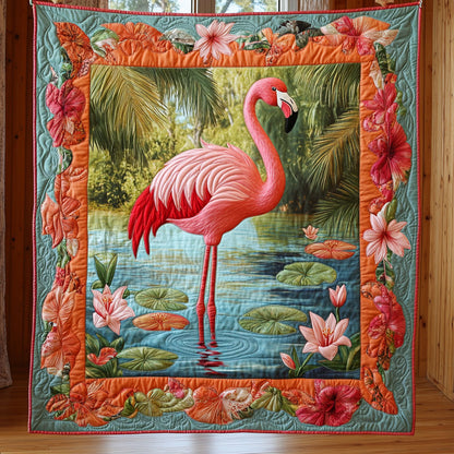 Flamingo Reflections CP2008018CL Quilt