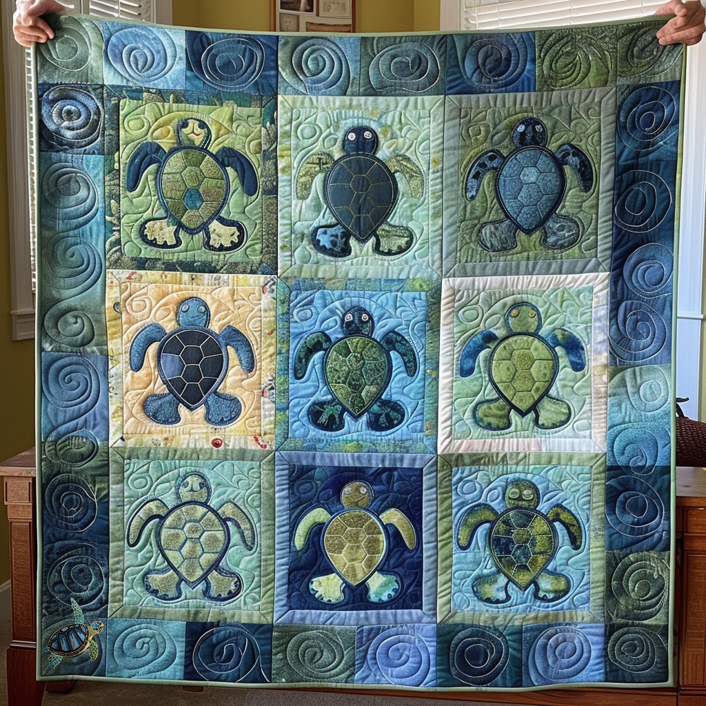 Underwater Turtle XR1610006CL Quilt