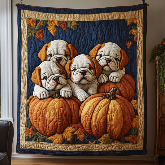 Autumn Bulldog CW2908050CL Quilt
