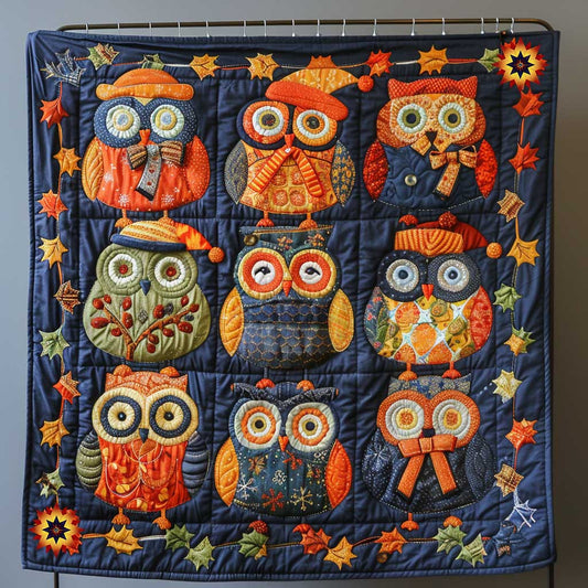 Whimsical Winter Owl WP1610038CL Quilt