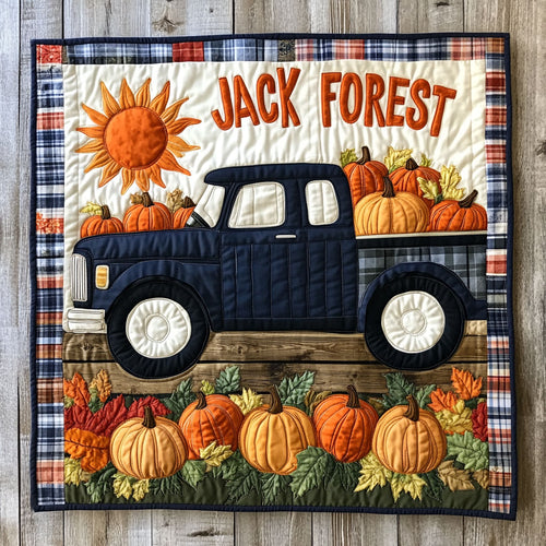 Truckload Of Harvest WJ0108009CL Personalized Baby Quilt