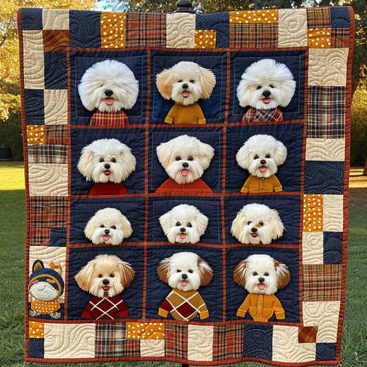 Bichon Frise Cuddle WN1703108CL Quilt