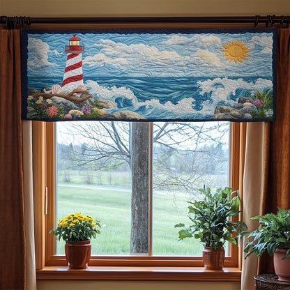 Lighthouse Ocean WX2205038CL Quilted Valance