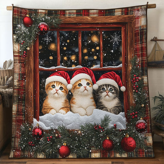 Cat Christmas Magic WN1411009CL Quilt