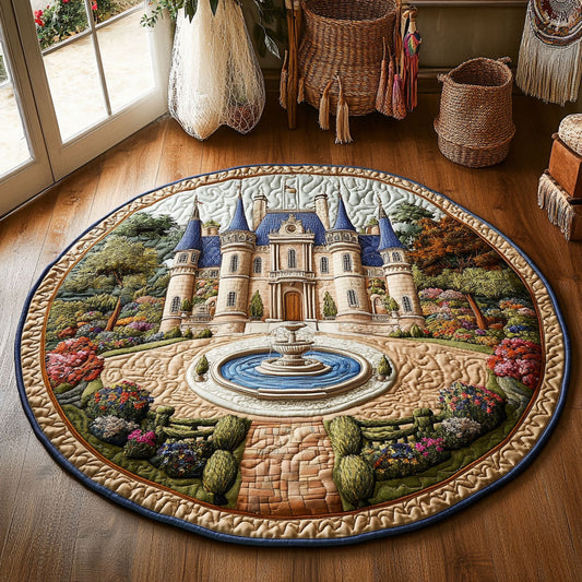 Vintage Castle WY0206047CL Quilted Round Mat