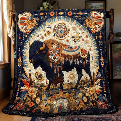 Bison Native American WJ2612002CL Quilt