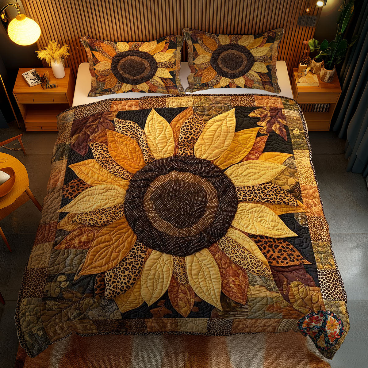 Cheetah Sunflower WN2111056CL Duvet Cover Set