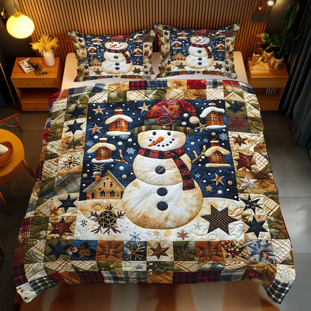 Christmas Snowman WJ2110027CL Duvet Cover Set