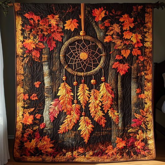 Fall Leaf Dreamcatcher WY1908041CL Quilt
