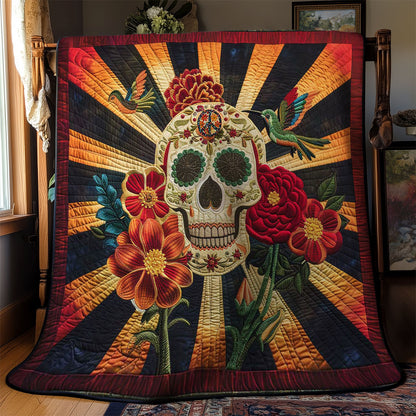 Hummingbird Skull WN3110061CL Quilt