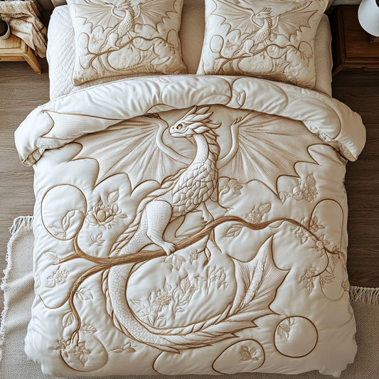 Ivory Baby Dragon Dreams WY0807054CL Duvet Cover Set