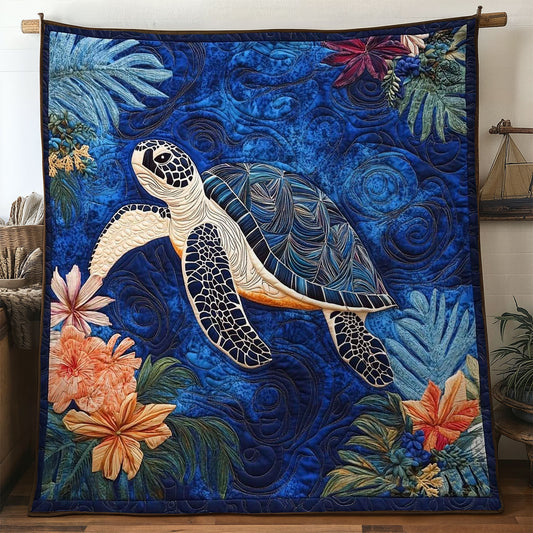 Night Hawaiian Turtle WN0905024CL Quilt