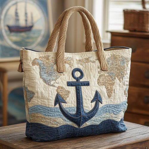 Sailing Anchor Breeze CW2309023CL Quilted Tote Bag