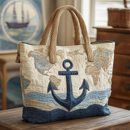 Sailing Anchor Breeze CW2309023CL Quilted Tote Bag