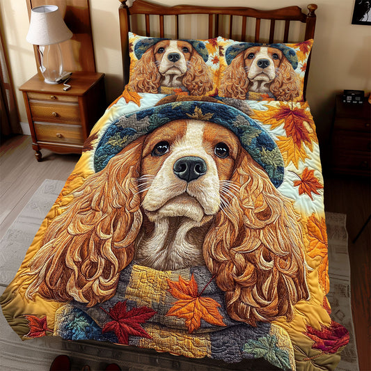 Autumn Warm Cocker Spaniel WX1112049CL Duvet Cover Set