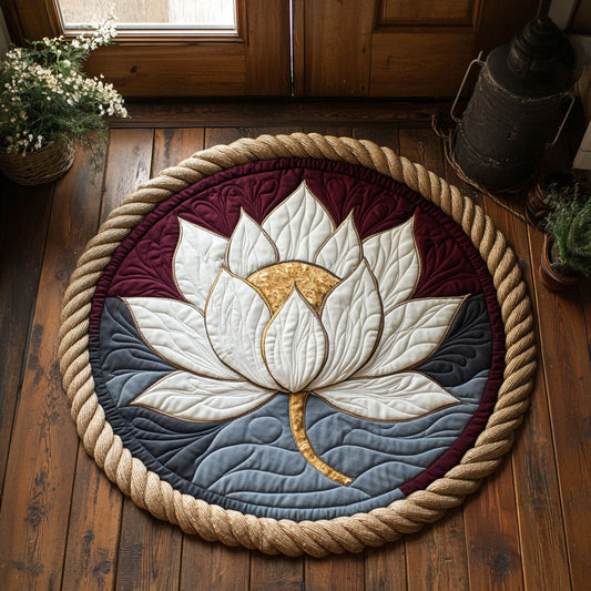 Lotus Silence CP2807047CL Quilted Round Mat