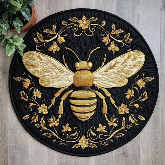 Golden Bee CW2605463CL Quilted Round Mat