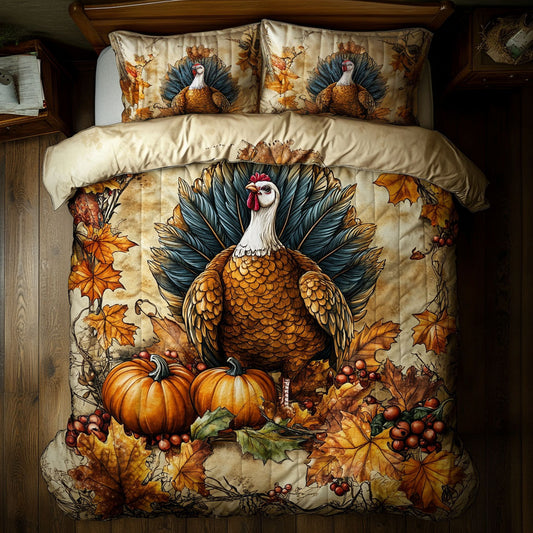 Harvest With Turkey WN0708054CL Duvet Cover Set