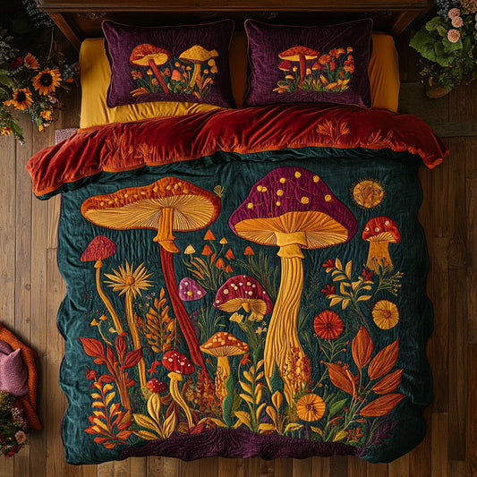 Mushroom Forest CW2807044CL Duvet Cover Set