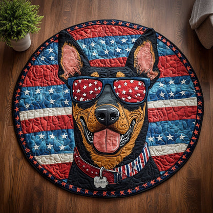 Patrio Doberman CM2005005CL Quilted Round Mat