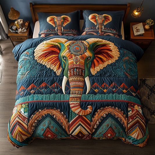 Tribal Elephant Heart WN0910065CL Duvet Cover Set